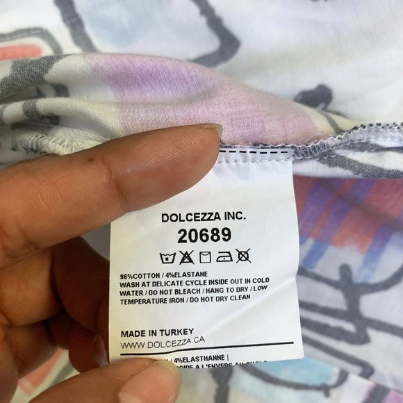 *Simply Dolcezza White Multi Color Blouse Medium - Picture 5 of 5